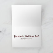 コルトンの1847アンティークマップ父の日札 カード (内部)