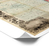 コルトンズ図解入りの、写真付きの、ワールドスモールの地図 ポスター (角)