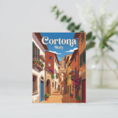 コルトーナの路地 イタリア ポストカード (スタンド正面)