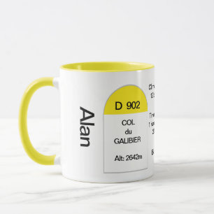 コルドゥガリビエフランスの、ロードマーカー、ロードバイク マグカップ