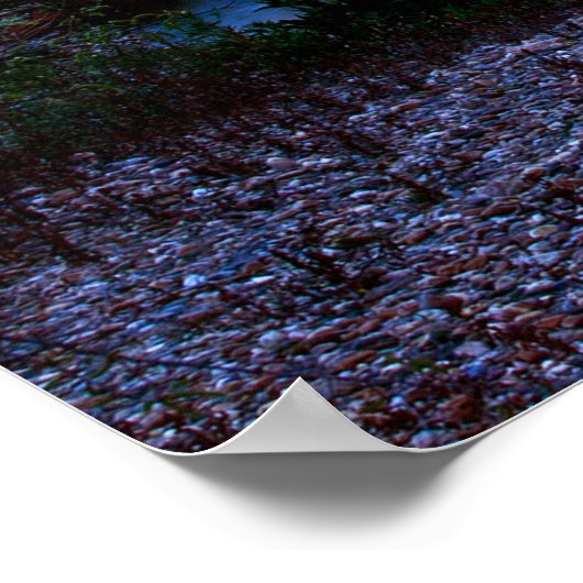 コルドバのローマ橋とメズキータ大聖堂 ポスター (角)