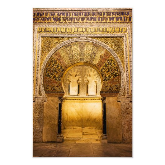 コルドバ素晴らしのモスクのミフラブ フォトプリント            (正面)