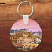 コルドバ,スペインの美しい夕日の景色 キーホルダー (正面)