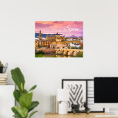 コルドバ,スペインの美しい夕日の景色 ポスター (ホームオフィス)