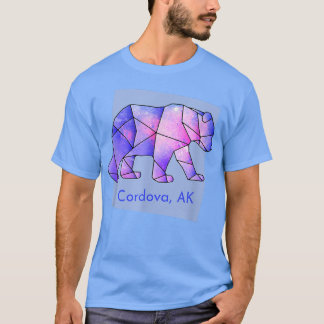 コルドバAK銀河系ベア抽象芸術幾何学動物 Tシャツ