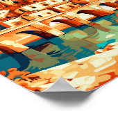 コルドバSpainヴィンテージ旅行アートイラストレーション ポスター (角)