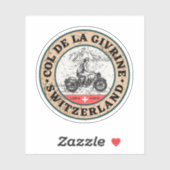 コルドラジュヴィリーヌスイスアルプスのオートバイギフト シール (シート)