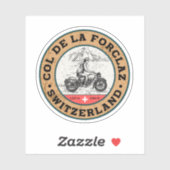 コルドラフォルクラツスイスアルプスのオートバイの贈り物 シール (シート)