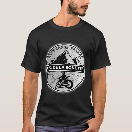 コルドラボネットアルプフランスのモトバイクツアー Tシャツ (正面)