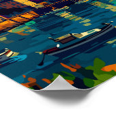 コルナスペインのヴィンテージ旅行イラストレーション ポスター (角)