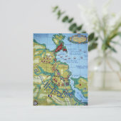 コルナ海戦の地図 ポストカード (スタンド正面)