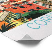 コルニグリアイタリアコーストトラベルプリント ポスター (角)