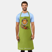 コルニコピア感謝祭 |パーソナライズされた休日 エプロン (着用した状態)