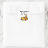 コルニコピア – ハッピー感謝祭住所 シール (バッグ)