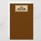 コルヌコピアのヴィンテージの感謝祭の文房具 便箋 (正面/裏面)