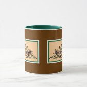 コルヌコピアのヴィンテージの感謝祭の芸術のコーヒー・マグ マグカップ (中央)