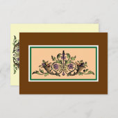 コルヌコピアのヴィンテージの感謝祭RSVPカード 出欠カード (正面/裏面)