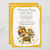 コルヌコピアオータムハーベストガール 招待状 (正面/裏面)