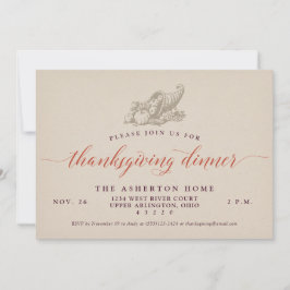 コルヌコピアクラシック感謝祭 招待状