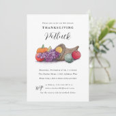 コルヌコピアサンクスギビングディナーポットラック 招待状 (スタンド正面)