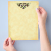 コルヌコピアハーベストヴィンテージアートフライヤーテンプレート チラシ (手)