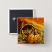 コルヌコピアボタン 缶バッジ (正面&裏面)