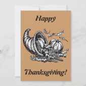 コルヌコピアラインアートホリディサンクスギビングZPR 招待状 (正面)