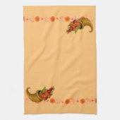 コルヌコピア感謝祭タオル キッチンタオル (縦)