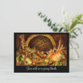 コルヌコピア感謝祭ディナーパーティー 招待状 (スタンド正面)