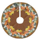 コルヌコピア感謝祭 ブラッシュドポリエステルツリースカート (正面)