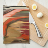コルヌコピア抽象芸術アート キッチンタオル (四つ折り)