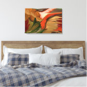 コルヌコピア抽象芸術アート キャンバスプリント (インサイチュ (寝室))