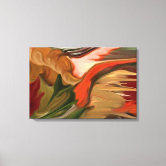 コルヌコピア抽象芸術アート キャンバスプリント (正面)