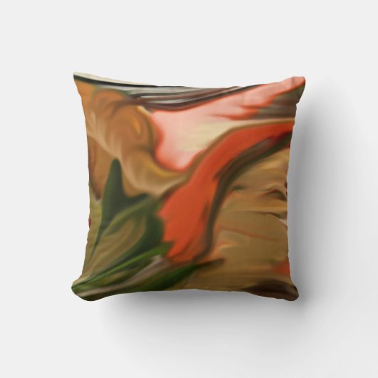 コルヌコピア抽象芸術アート クッション (正面)
