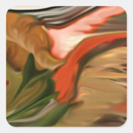 コルヌコピア抽象芸術アート スクエアシール