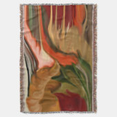 コルヌコピア抽象芸術アート スローブランケット (正面縦)