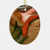 コルヌコピア抽象芸術アート セラミックオーナメント (右)