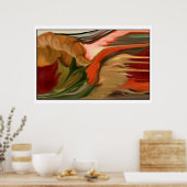 コルヌコピア抽象芸術アート ポスター (キッチン)