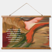 コルヌコピア抽象芸術アート 吊り下げ型タペストリー (正面)