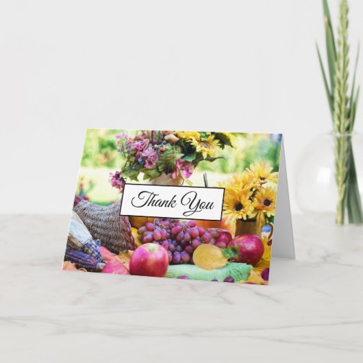 コルヌコピア秋ハーベストシェフテーブル サンキューカード (正面)