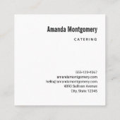 コルヌコピア秋ハーベストシェフテーブル スクエア名刺 (裏面)