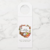 コルヌコピア秋ボタニカル感謝祭 ボトルネックタグ (正面)