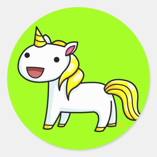 コルネリアスのステッカー ラウンドシール (正面)