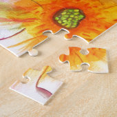 コルネリアパステルピンクのローズウォーターカラーアート ジグソーパズル (側面)