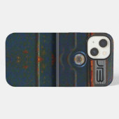 コルネルの険しい錆のモノグラム iPhoneケース (裏面横)