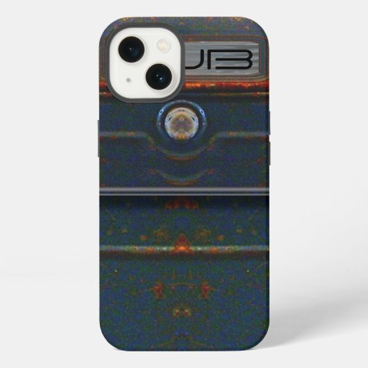 コルネルの険しい錆のモノグラム iPhoneケース (裏面)
