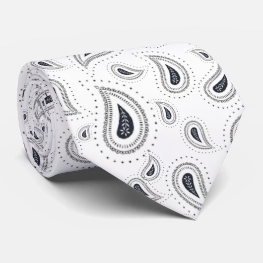 コルバタ・エレガンテ・ブランコ・コン・アズール・オススクロー ネクタイ (ロール)