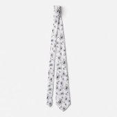 コルバタ・エレガンテ・ブランコ・コン・アズール・オススクロー ネクタイ (裏面)