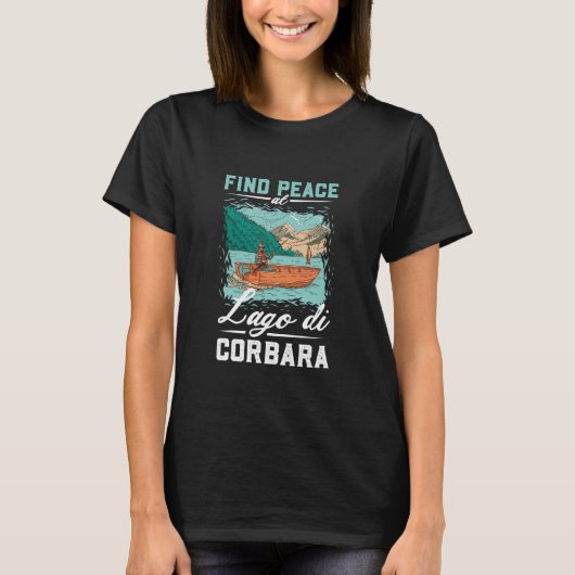 コルバラ湖での釣り Tシャツ (正面)
