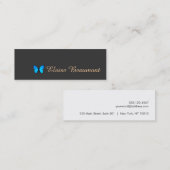 コルバルトブルーバタフライ自然 スキニー名刺 (正面/裏面)